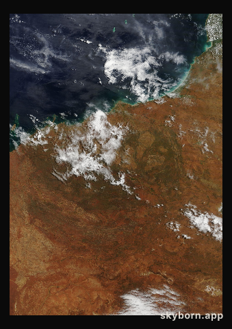 The Earth on 20 March 2017 · Pilbara, Western Australia