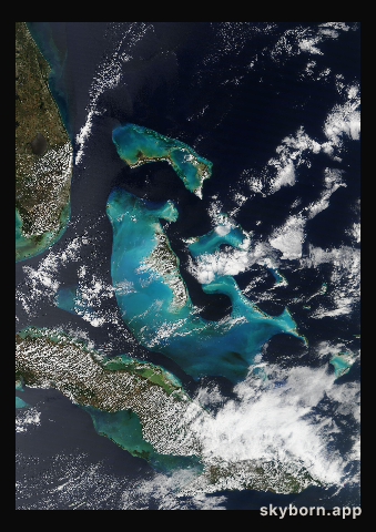 The Earth on 21 March 2017 · Bahamas