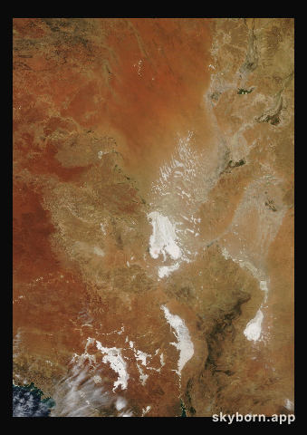 The Earth on 23 March 2017 · Lake Eyre, Australia