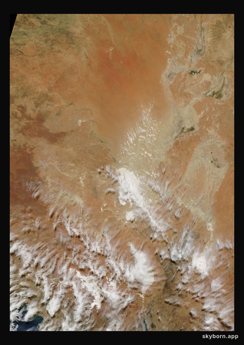 The Earth on 24 March 2017 · Lake Eyre, Australia