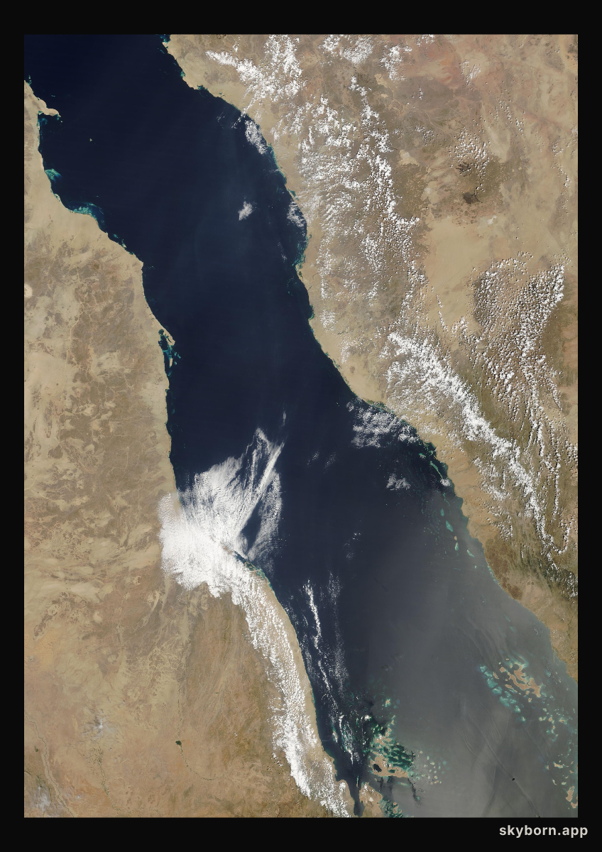 The Earth on 30 March 2017 · Red Sea