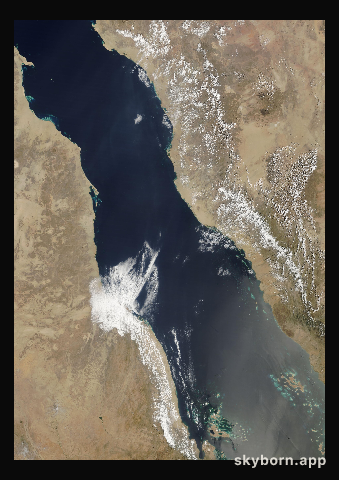 The Earth on 30 March 2017 · Red Sea