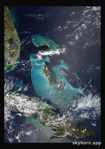 The Earth on 1 April 2017 · Bahamas