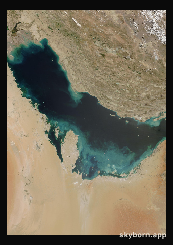 The Earth on 5 April 2017 · Persian Gulf