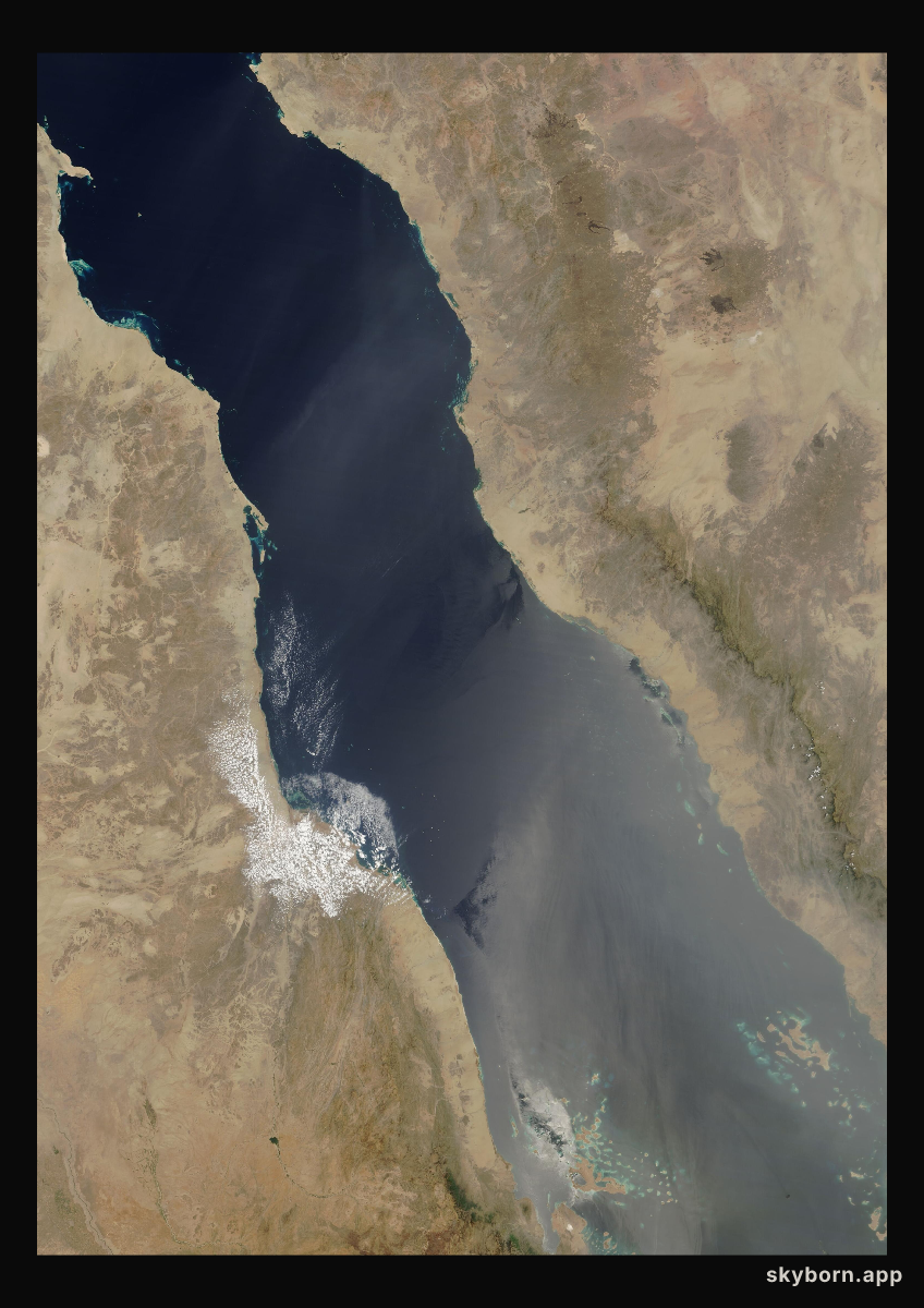 The Earth on 6 April 2017 · Red Sea