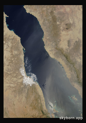 The Earth on 6 April 2017 · Red Sea