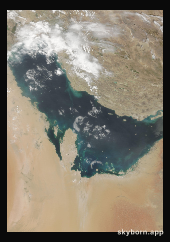 The Earth on 7 April 2017 · Persian Gulf