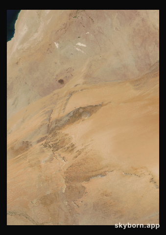 The Earth on 13 April 2017 · Eye of the Sahara, Mauritania