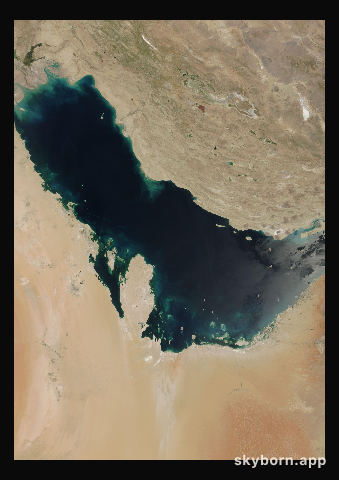 The Earth on 23 April 2017 · Persian Gulf