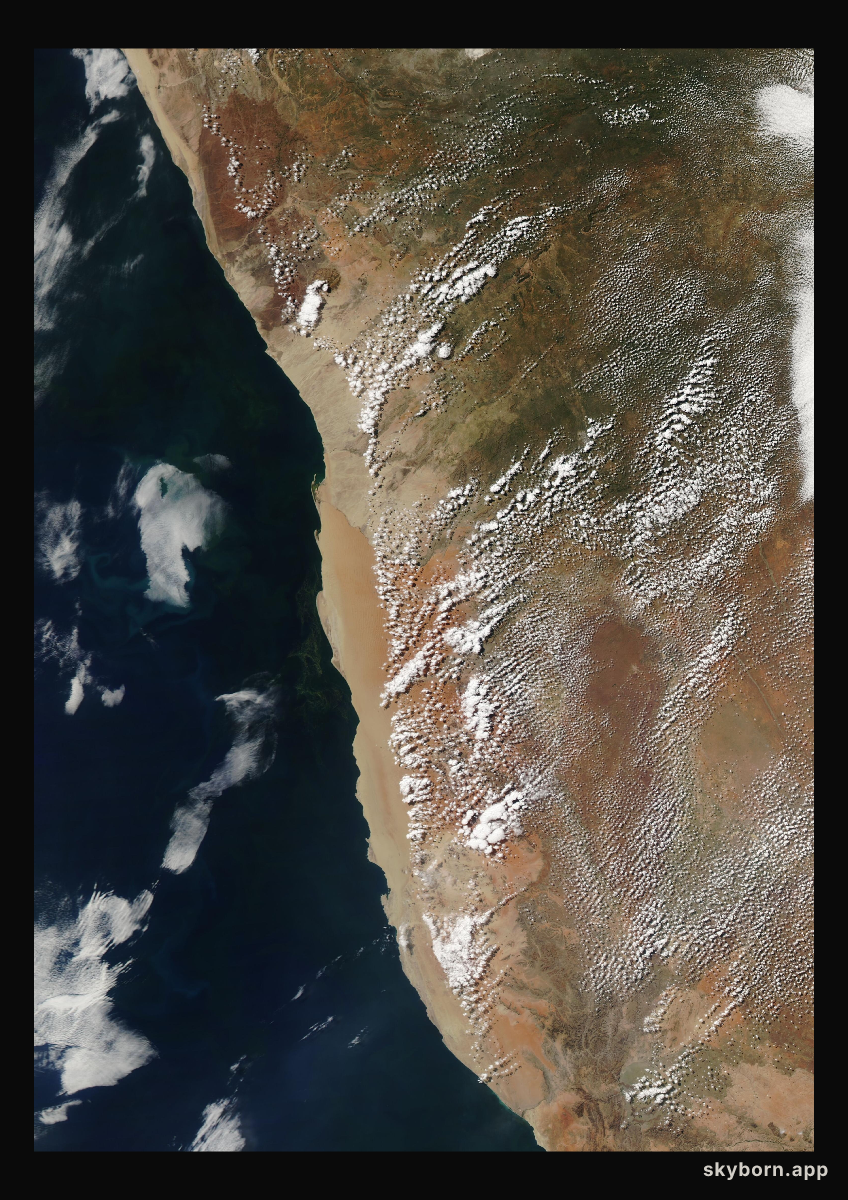 The Earth on 24 April 2017 · Namib Desert