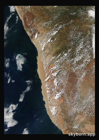 The Earth on 24 April 2017 · Namib Desert