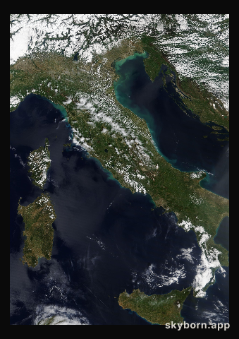 The Earth on 30 April 2017 · Italy and the Adriatic