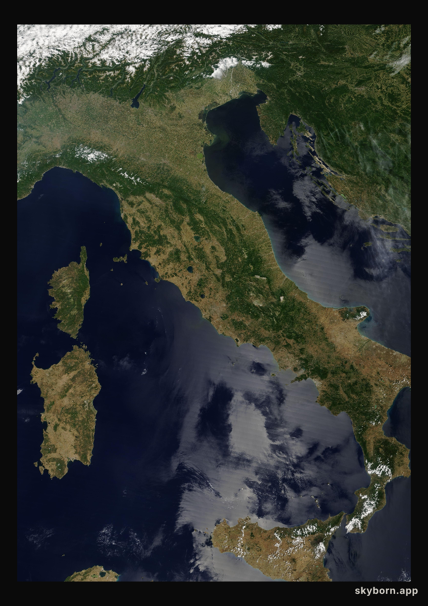 The Earth on 12 June 2017 · Italy and the Adriatic
