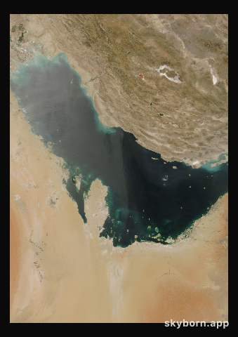 The Earth on 13 June 2017 · Persian Gulf