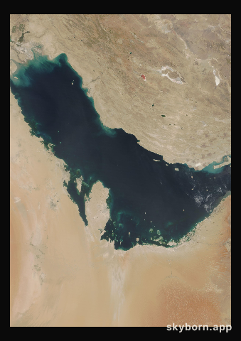 The Earth on 19 June 2017 · Persian Gulf