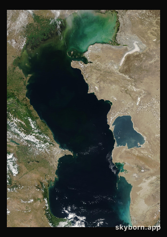 The Earth on 24 June 2017 · Caspian Sea