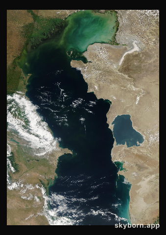 The Earth on 26 June 2017 · Caspian Sea