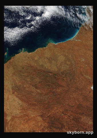 The Earth on 28 June 2017 · Pilbara, Western Australia