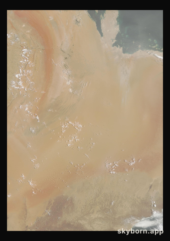The Earth on 8 July 2017 · Empty Quarter, Arabia