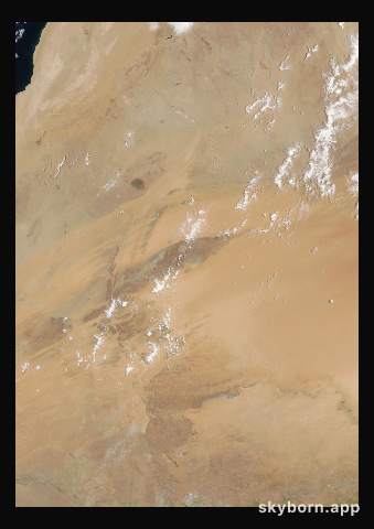 The Earth on 11 July 2017 · Eye of the Sahara, Mauritania