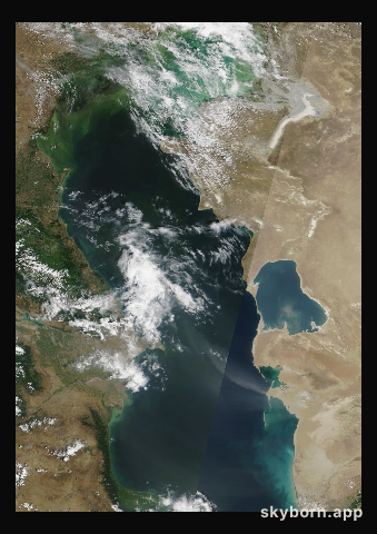 The Earth on 16 July 2017 · Caspian Sea