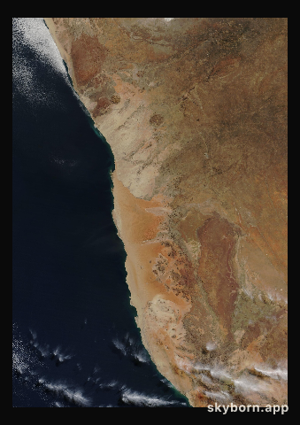The Earth on 17 July 2017 · Namib Desert