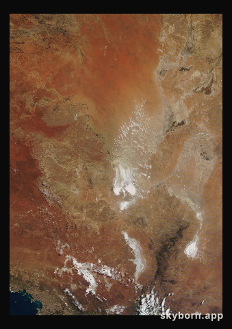 The Earth on 22 July 2017 · Lake Eyre, Australia