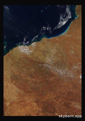 The Earth on 23 July 2017 · Pilbara, Western Australia