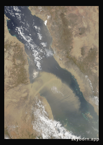 The Earth on 25 July 2017 · Red Sea
