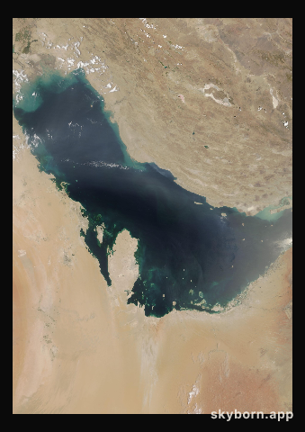 The Earth on 28 July 2017 · Persian Gulf