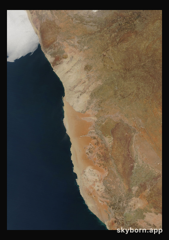 The Earth on 30 July 2017 · Namib Desert