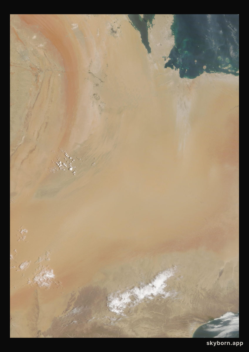 The Earth on 31 July 2017 · Empty Quarter, Arabia
