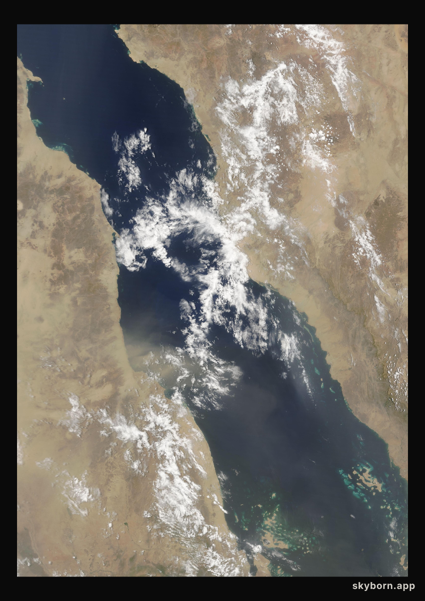 The Earth on 7 August 2017 · Red Sea