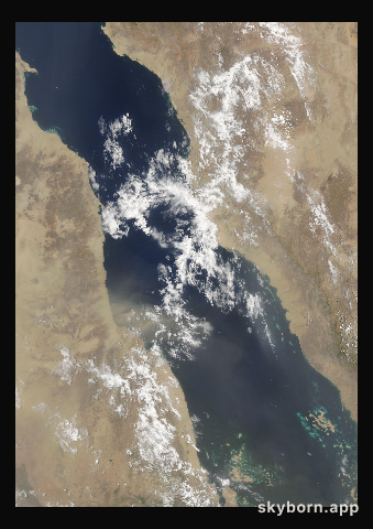 The Earth on 7 August 2017 · Red Sea