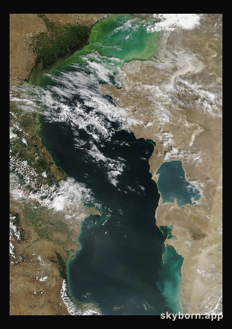 The Earth on 19 August 2017 · Caspian Sea