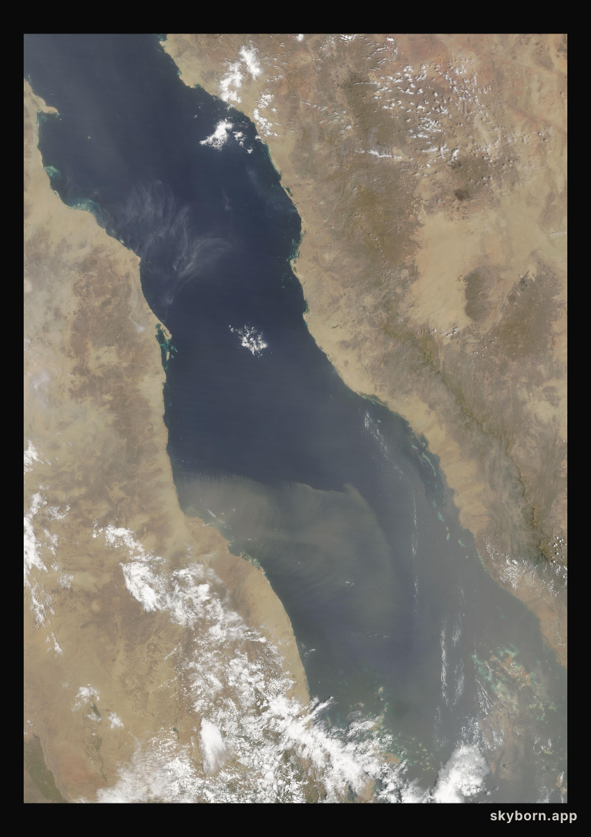 The Earth on 21 August 2017 · Red Sea