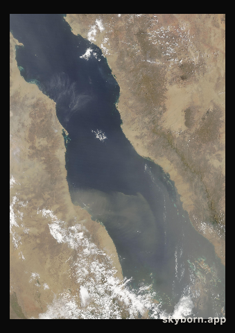 The Earth on 21 August 2017 · Red Sea