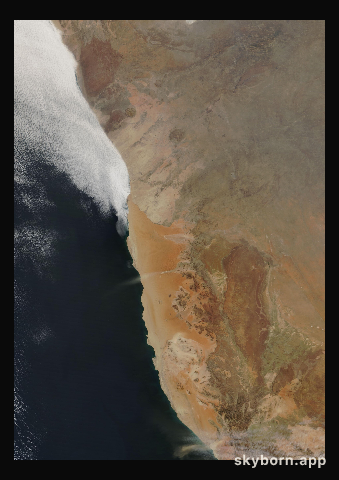 The Earth on 1 September 2017 · Namib Desert