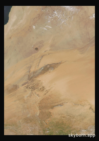 The Earth on 4 September 2017 · Eye of the Sahara, Mauritania