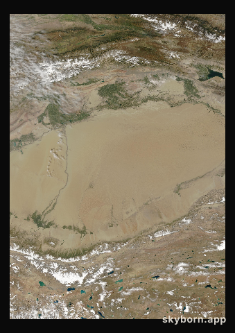 The Earth on 9 September 2017 · Taklamakan Desert