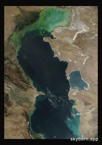 The Earth on 13 September 2017 · Caspian Sea