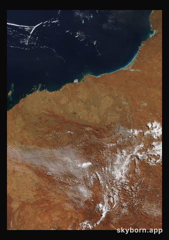 The Earth on 16 September 2017 · Pilbara, Western Australia