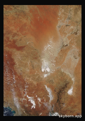 The Earth on 19 September 2017 · Lake Eyre, Australia