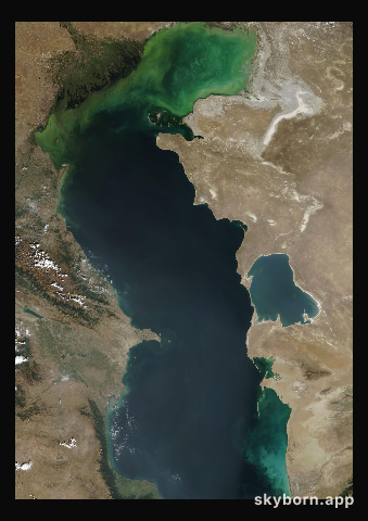 The Earth on 22 September 2017 · Caspian Sea