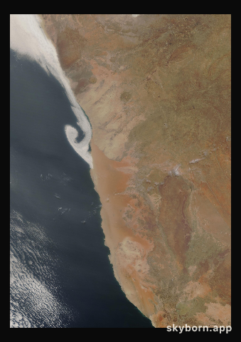 The Earth on 23 September 2017 · Namib Desert