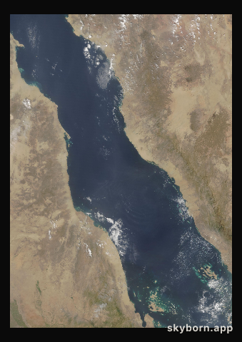 The Earth on 24 September 2017 · Red Sea