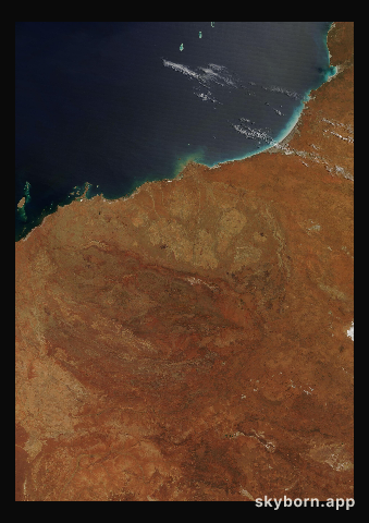The Earth on 30 September 2017 · Pilbara, Western Australia
