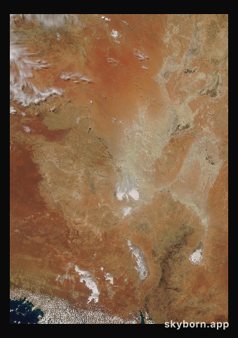 The Earth on 9 October 2017 · Lake Eyre, Australia