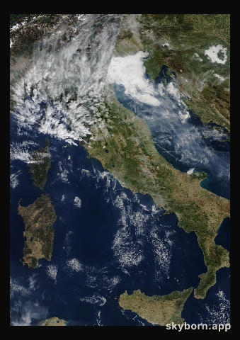 The Earth on 17 October 2017 · Italy and the Adriatic