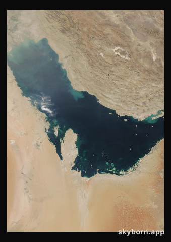 The Earth on 27 October 2017 · Persian Gulf